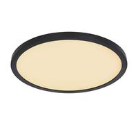 Plafón LED redondo Sapana (24 W, Ø x Al: 420 mm x 2,5 cm, Negro, Blanco, Opal, Blanco cálido)