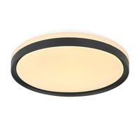 Plafón LED redondo Sonny (18 W, Ø x Al: 39 x 8 cm, Negro, Otros)