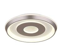 Plafón LED redondo Williamson (Ø x Al: 49 x 7 cm, Plata)
