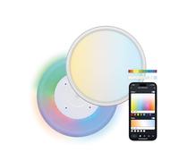Plafón Led SmartLED DUO Ksix, Diámetro 42cm, 24W, 2.450 lm, App Compatible Alexa, Google Home y Siri, Iluminación circadiana