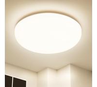 Plafon LED Techo, 36W 4500LM Lampara Techo, Plafones Para Techo LED Lámpara de Baño Impermeable IP54, Moderna Lamparas de Dormitorio Redonda Sin Marco de Estar Cocina Pasillo Sótano Oficina -4000K