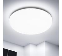 Plafon LED Techo, 36W 4500LM Lampara Techo, Plafones Para Techo LED Lámpara de Baño Impermeable IP54, Moderna Lamparas de Dormitorio Redonda Sin Marco de Estar Cocina Pasillo Sótano Oficina -6500K