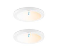 Plafon LED Techo con Sensor de Movimiento,18W 1800LM Lámpara de Techo con Función de Memoria,3000K/4000K/6000K Luz de Techo Regulable,Plafón LED Modernos para Cocina Pasillo Balcón Sótano,Ø23cm