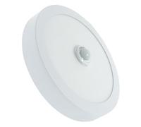 Plafón LED Techo con Sensor de Movimiento Circular 18W con Detector de Presencia con sensor Luces LED Para Pasillo Porche Garaje Armario Sótano (1 Unidad, Luz Neutra 4000K)