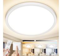Plafon LED Techo Regulable 24W 2400LM con Mando a Distancia IP44 Ø30cm