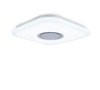 Plafon LED Techo Regulable,Luz Led Techo Lámpara De Techo Moderna Altavoz Bluetooth Control Remoto Regulable 36W52W Dormitorio Música Sala Estar(B 36W 380mm)