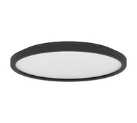 Plafón LED Testara-E (17 W, Ø x Al: 30 x 3 cm, Negro, Blanco neutro)