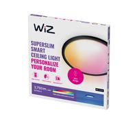 Plafón LED WiZ SuperSlim RGBW Ø54 cm negro