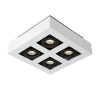 Plafón LED Xirax (20 W, L x An x Al: 25 x 25 x 8,8 cm, Blanco, Blanco cálido)