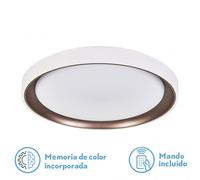 Plafon luanda 72w 3000-4000-6000k marron 7x49,5x49,5 cm 7200lm regulad