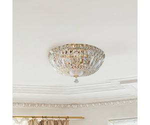 Plafón Maytoni Basfor, dorado, Ø 30 cm, 3 x E14