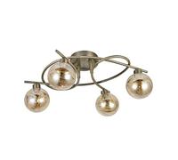 Plafon metal color dorado serie varanasi 32cm