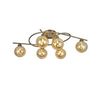 Plafon metal color dorado serie varanasi 65cm