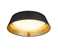 Plafón Moderna Para LED de Tela Negro TR088