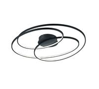 Plafón Moderna Para LED Design Negro TR059