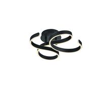 Plafón Moderna Para LED Design Negro TR085