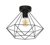 Plafón Moderna Vintage Design Negro 1 Luz GL0499
