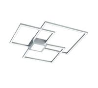 Plafón Moderno De Led Diseño Cuadrado Niquel TR117