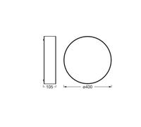 Plafón OSRAM ORBIS PARIS, blanca, Ø 40 cm, textil, E27