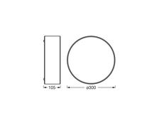 Plafón OSRAM ORBIS PARIS, blanca, Ø 30 cm, textil, E27