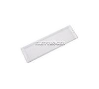 Plafón para campana extractora Elica / Whirlpool, modelo 481944229711, medidas internas: 198 X 59 mm, medidas externas: 220 x 65 mm