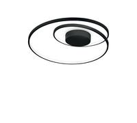 Plafón Para LED Diseño Moderno Negro para Salón Cocina DL1619