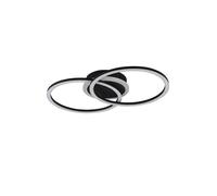 Plafón Para LED Moderna Design Negro TR054