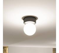 Paulmann 71068 Plafón Selection Bathroom Gove IP44 G9 230 V máx. 20W regulable, negro mate, satinado, luminaria de baño