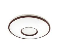 Plafon perote 60w 3000-4000-6500k blanco/marron 5880lm 8x49x49cm c/rem