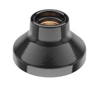 Plafón portalámparas ELEKTRA porcelana negro brillante 1x E27 máx. 300W