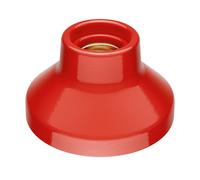 ledscom.de Plafón portalámparas ELEKTRA, porcelana, rojo brillante, 1x E27 máx. 300W