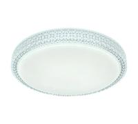 Plafón redondo Ovi (22 W, Ø x Al: 400 mm x 41 cm, Plata, No regulable)
