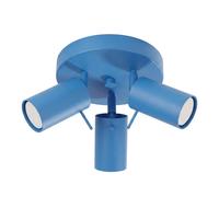 Plafón Ring 3 focos orientables Azul