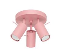Plafón Ring 3 focos orientables Rosa