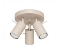 Plafón Ring 3 focos orientables Taupe