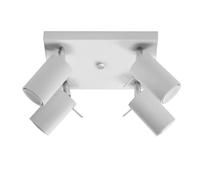 Plafón Ring 4 focos orientables Blanco