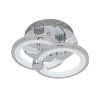Plafon sydney 32w 3000-4000-6500k cromo 14x30x20 cm 4160 lm regulable,
