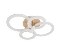 Plafon sydney 76w 3000-4000-6500k blanco/madera clara 13,5x55x41cm 10
