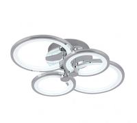 Plafon sydney 76w 3000-4000-6500k cromo 13,5x55x41 cm 10260lm regulabl