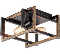 Plafon techo , Luz de techo de acabado de bronce, zócalo ajustable de 2 luces, accesorio de iluminación de techo de montaje en descarga, for mesa de comedor Barra de comedor Luz de dormitorio de famil