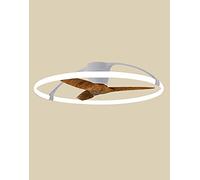 Plafón Ventilador LED NEPAL Ø105cm Mantra Plata Nogal Ultrasilencioso e Inteligente