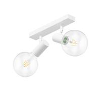 Plafón vintage E27 FARE Retro blanco orientable 2 luces incl. LED