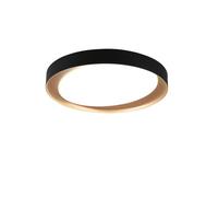 Plafón zeta led 24w diámetro 48,5cm color negro