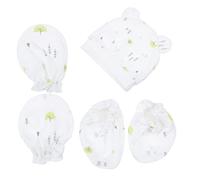 PLAFOPE 1 Juego Tapa De Neumático Cubierta De Manos y Pies Gorro De Bebe Sombreros De Bebe Manopla De Bebé Manoplas De Bebe Antiarañazos Bebe No Estuche Protector Niño Proteccion Algodón