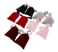 PLAFOPE 10 bolsas de terciopelo con cordón: para joyas y regalos. Bolsas de terciopelo para envolver regalos de fiesta y guardar cosas a diario.
