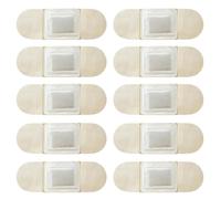 PLAFOPE 10 Piezas de Parches de Moxibustión para Hombros y Cuello, Autocalentables, Fáciles de Llevar, Hechos de No Tejidos Blancos para Alivio Muscular Eficaz