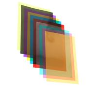 PLAFOPE 10 Piezas Filtros de Gel de PVC Transparentes para Iluminación Láminas de Corrección de Color Portátiles para Fotografía Cine Fiesta y Escenario