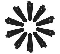 PLAFOPE 10 Piezas Funda para Tijeras de Peluquería Piel Negra Protectora para Podar Alicates Profesionales Bolsa Colgante Organizador para Electricista y Barbero