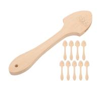 PLAFOPE 10 Piezas Manija del Ventilador de Madera Beige para Proyectos Creativos DIY Agarre Cómodo y Durabilidad, Accesorio Tradicional para Fabricar Abanicos Plegables