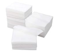 PLAFOPE 100 Discos Desmaquillantes Prácticos y Suaves Blancos de Tela No Tejida Pack de 100 Unidades Que No Irritan la Piel, Toallitas para Limpieza Facial y Maquillaje